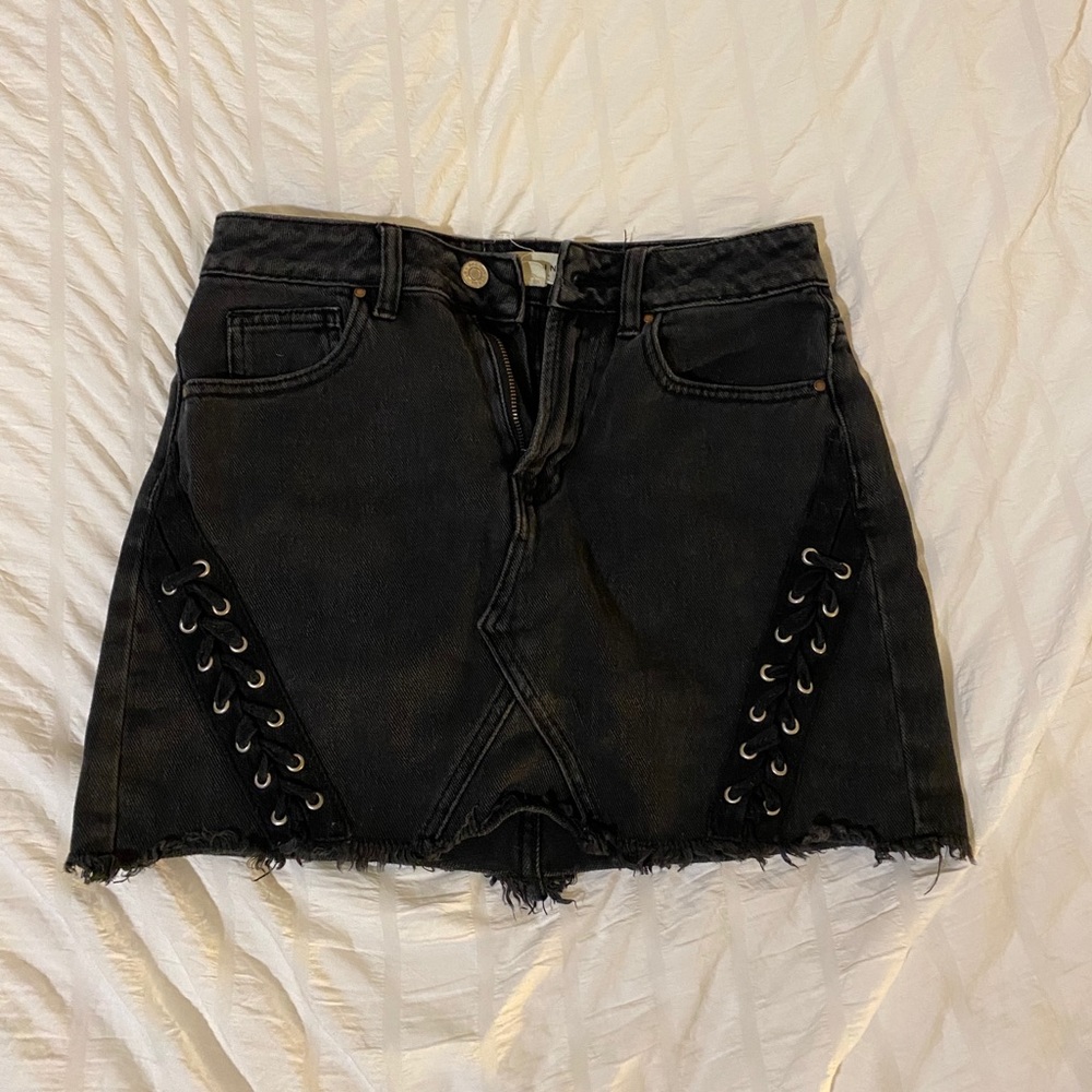 Black Jean Pacsun Skirt